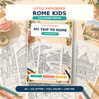 Little Explorers: Rome — Kids Coloring Book PDF