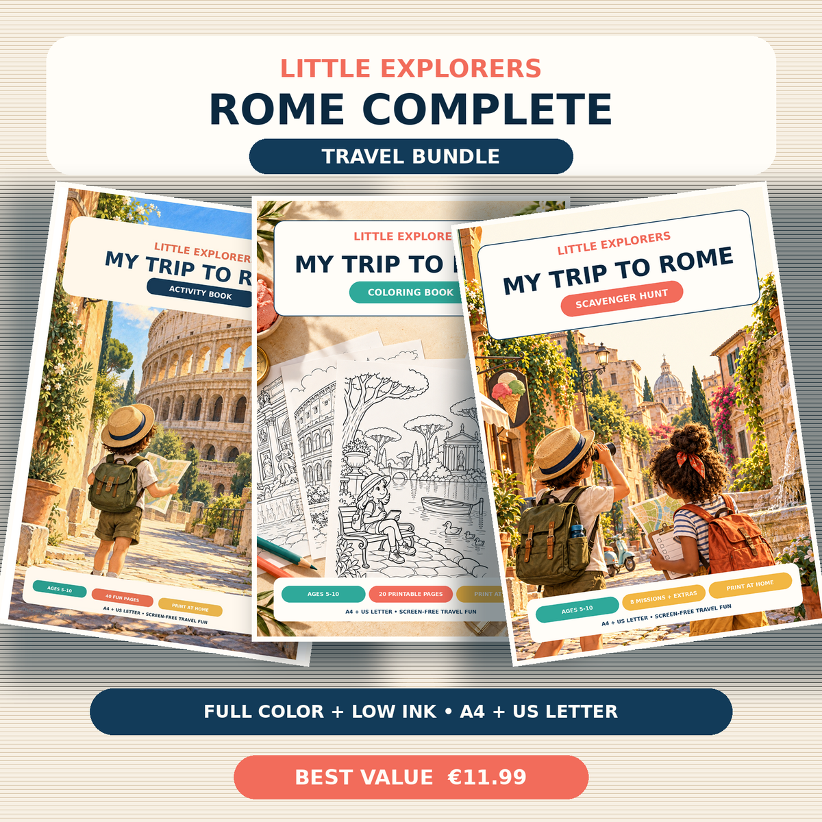 Little Explorers: Rome — Complete Travel Bundle