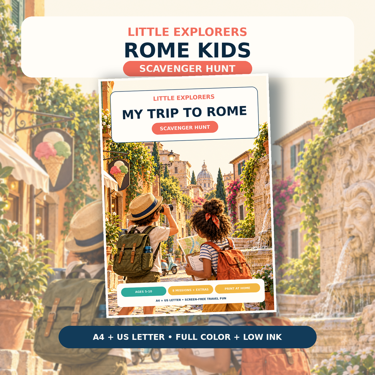 Little Explorers: Rome — Scavenger Hunt PDF