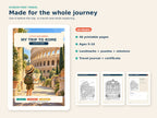 Rome Activity Book - screen-free travel features