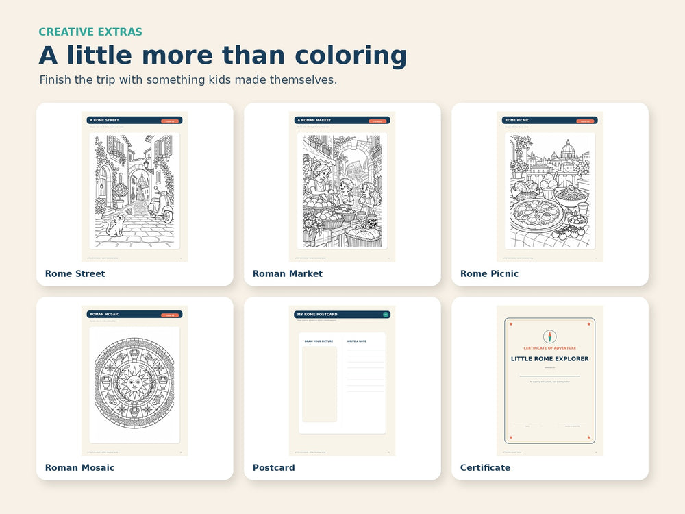 Rome Coloring Book - creative extras