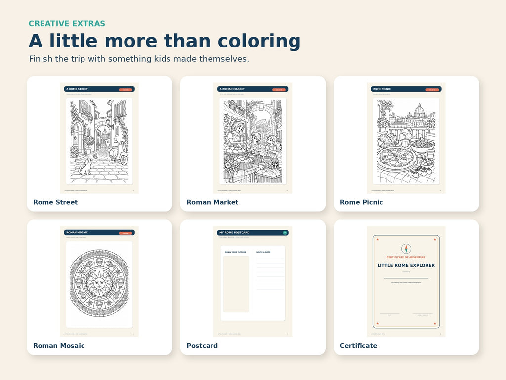 Rome Coloring Book - creative extras
