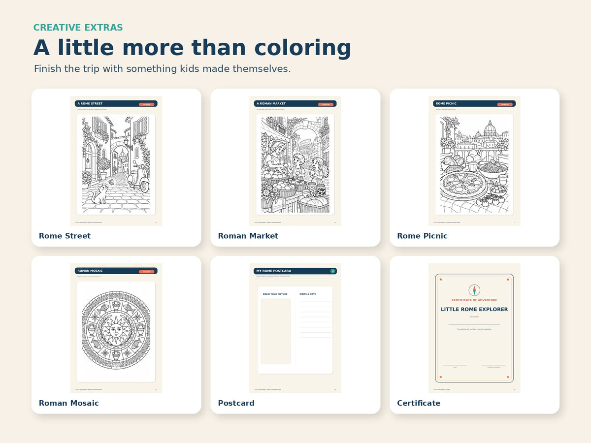 Rome Coloring Book - creative extras
