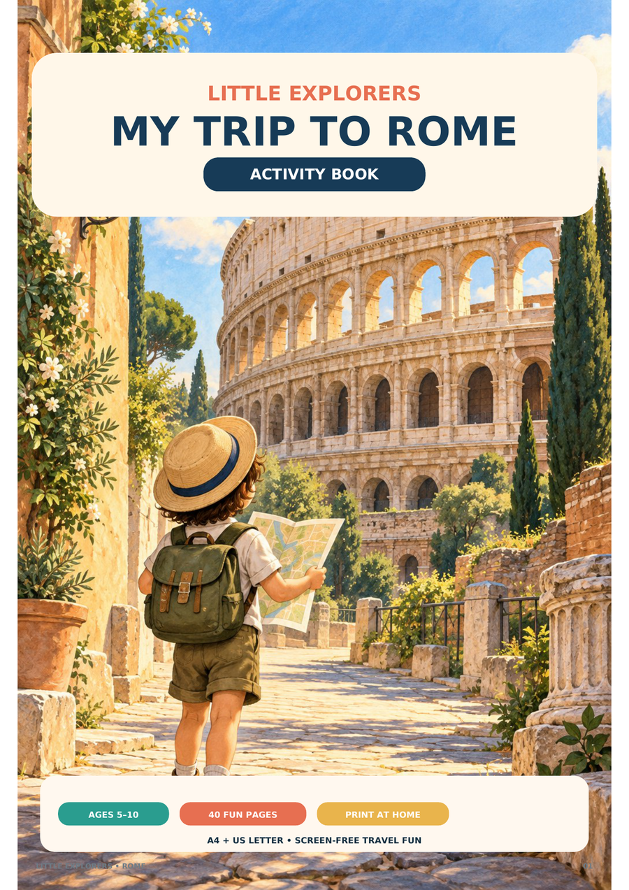 Little Explorers: Rome — Kids Activity Book PDF